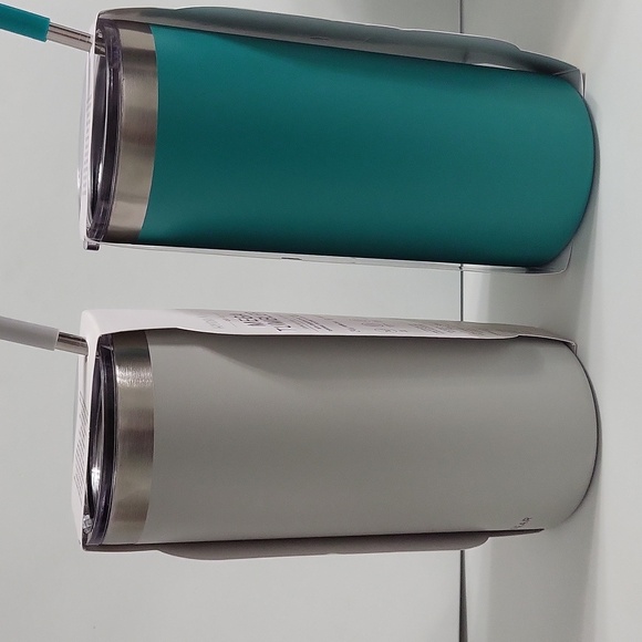 Mega Tumbler Set 42 OZ - Grey and Teal - Picture 2 of 4